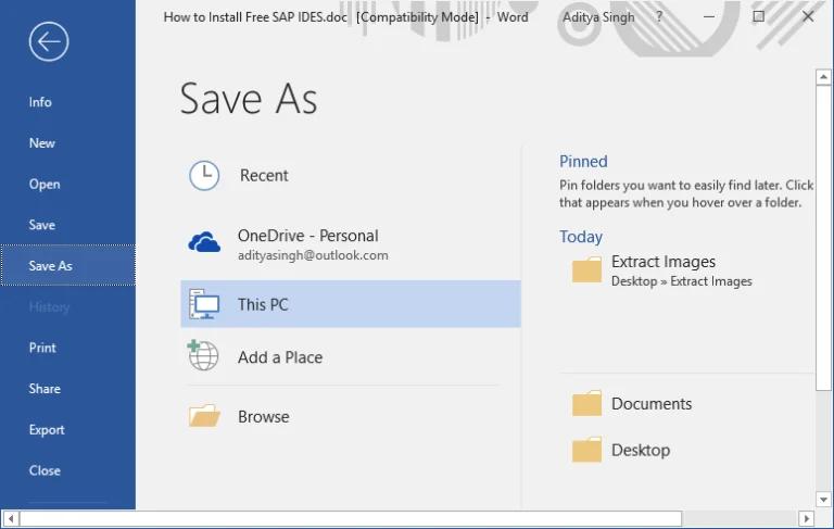Hướng dẫn cách lưu tất cả ảnh trong tài liệu Microsoft Word